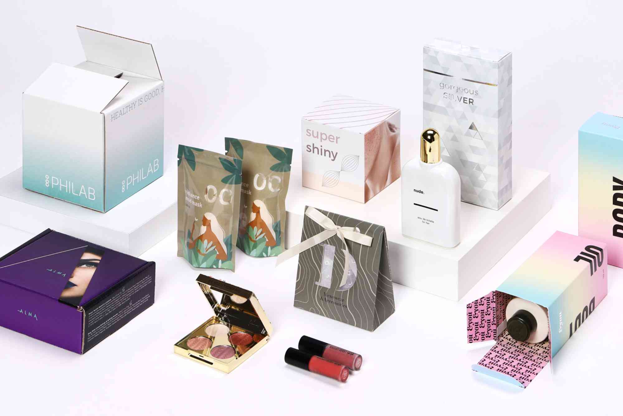 Creative Packaging Design Ideas for Lipsticks, Creams, and Perfumes.