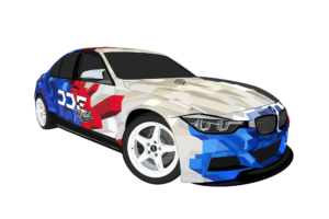 Drift Car Sticker Design