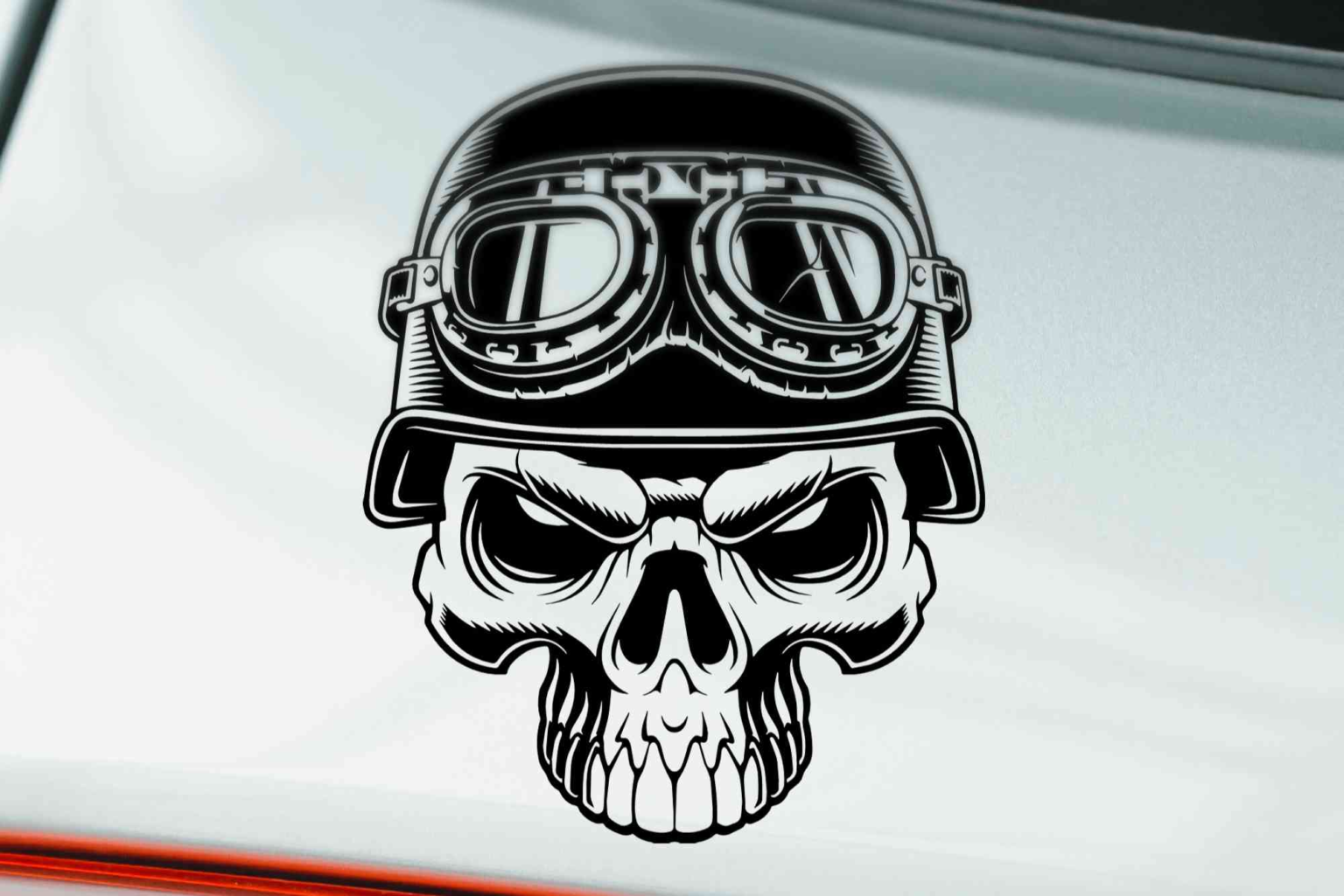 Creative Skull Sticker Design
