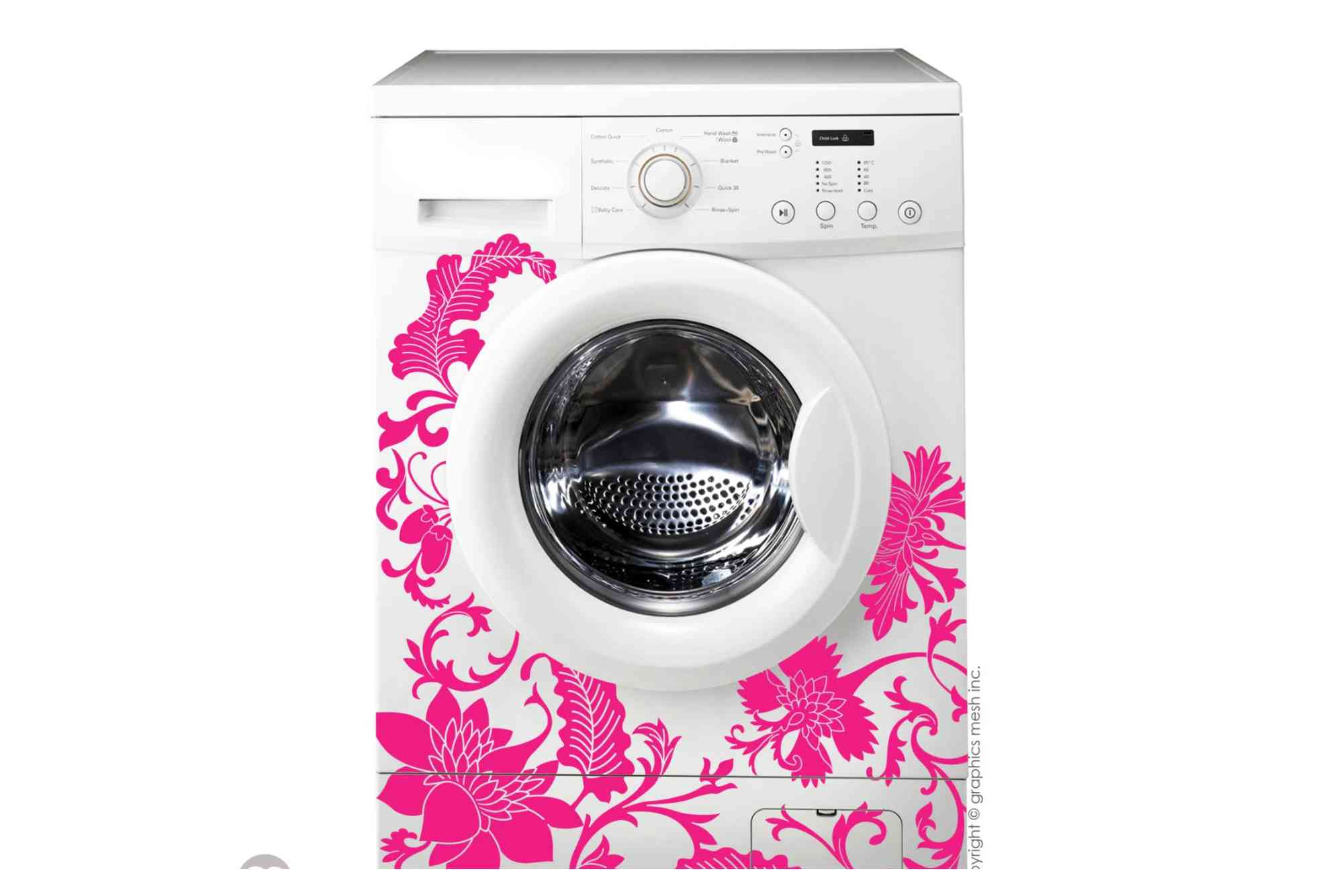 Washing Machine Sticker Design