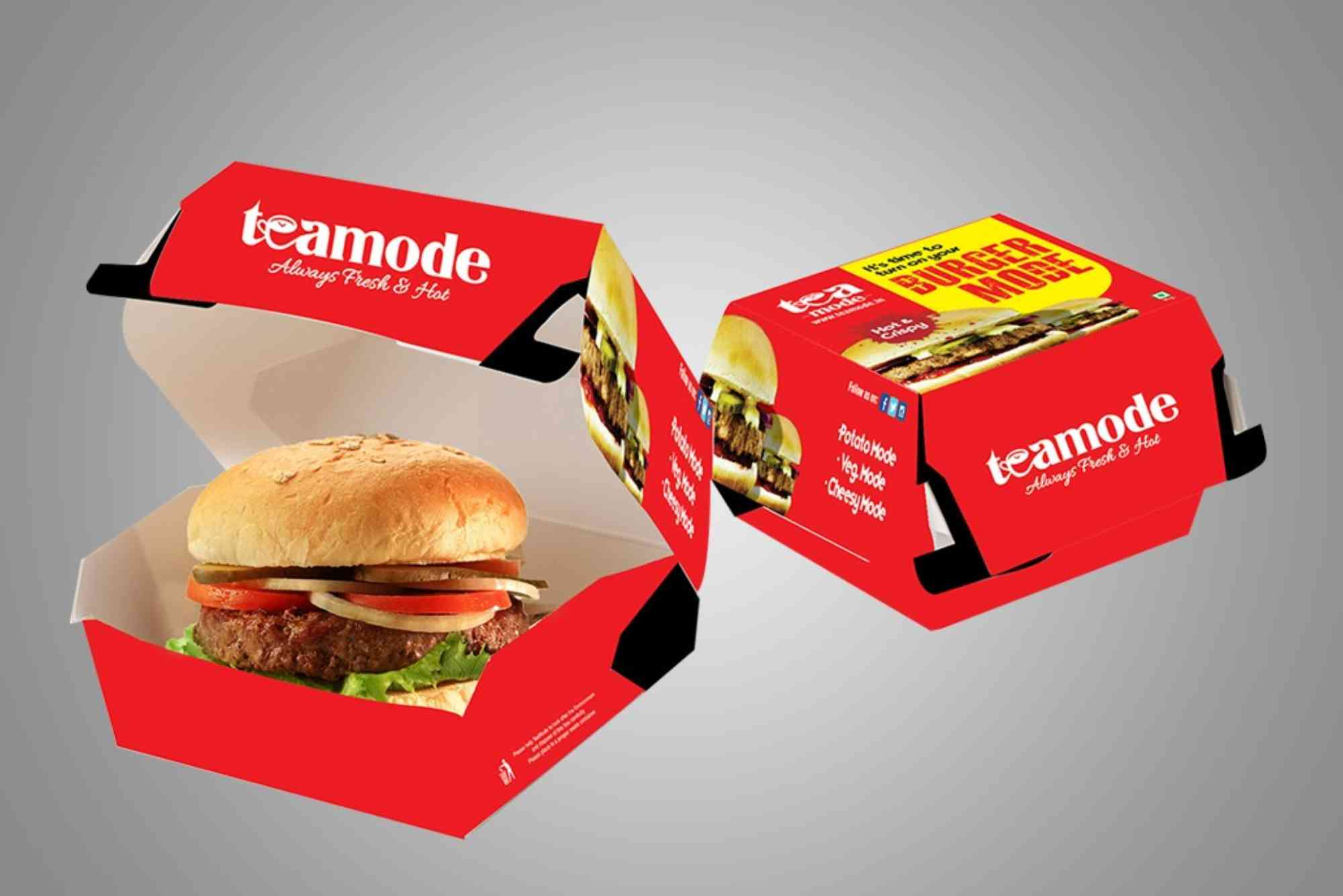 Burger Box Packaging Design