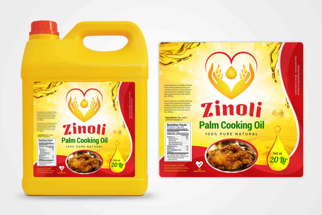 Packaging Palm Oil Label Design