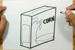 Cereal Box Design Drawing