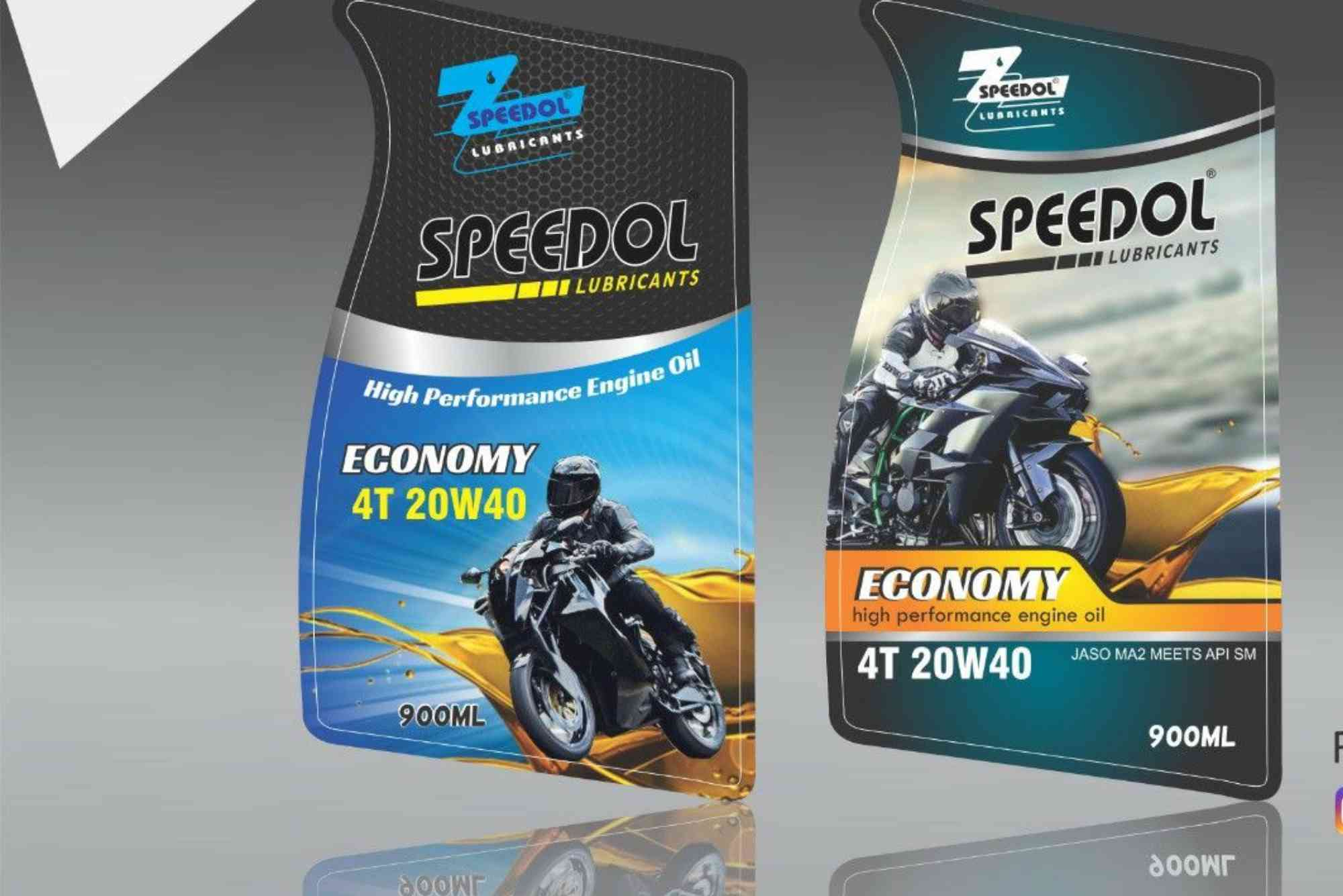 Engine Oil Label Design