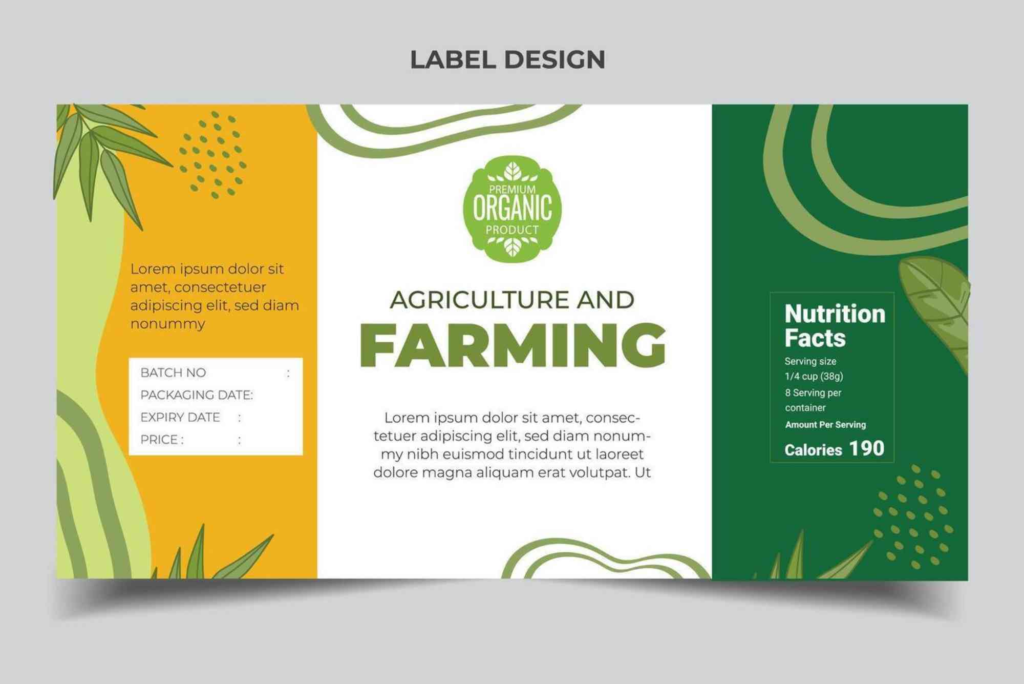 Product Packaging Label Design