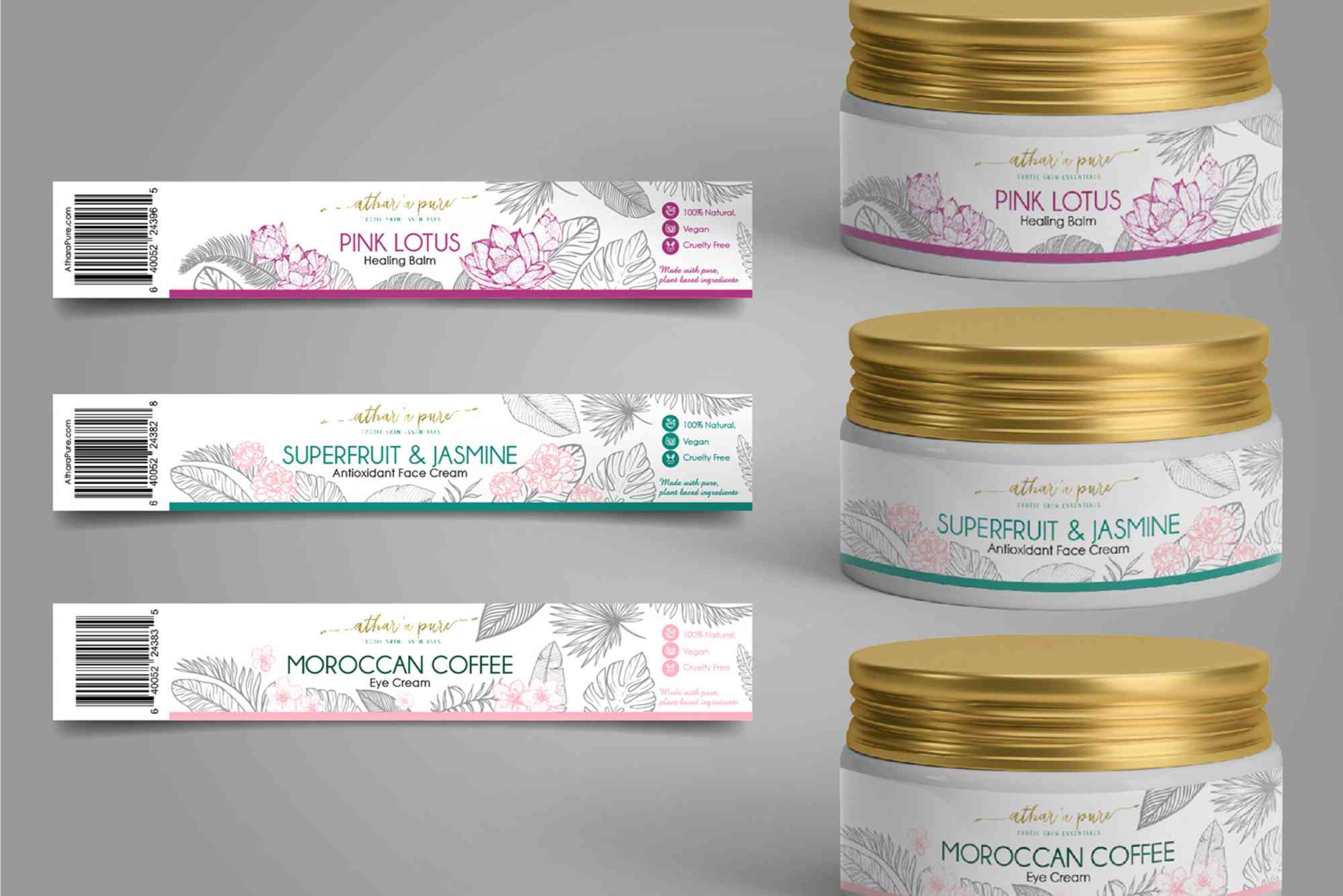 Skincare Label Design