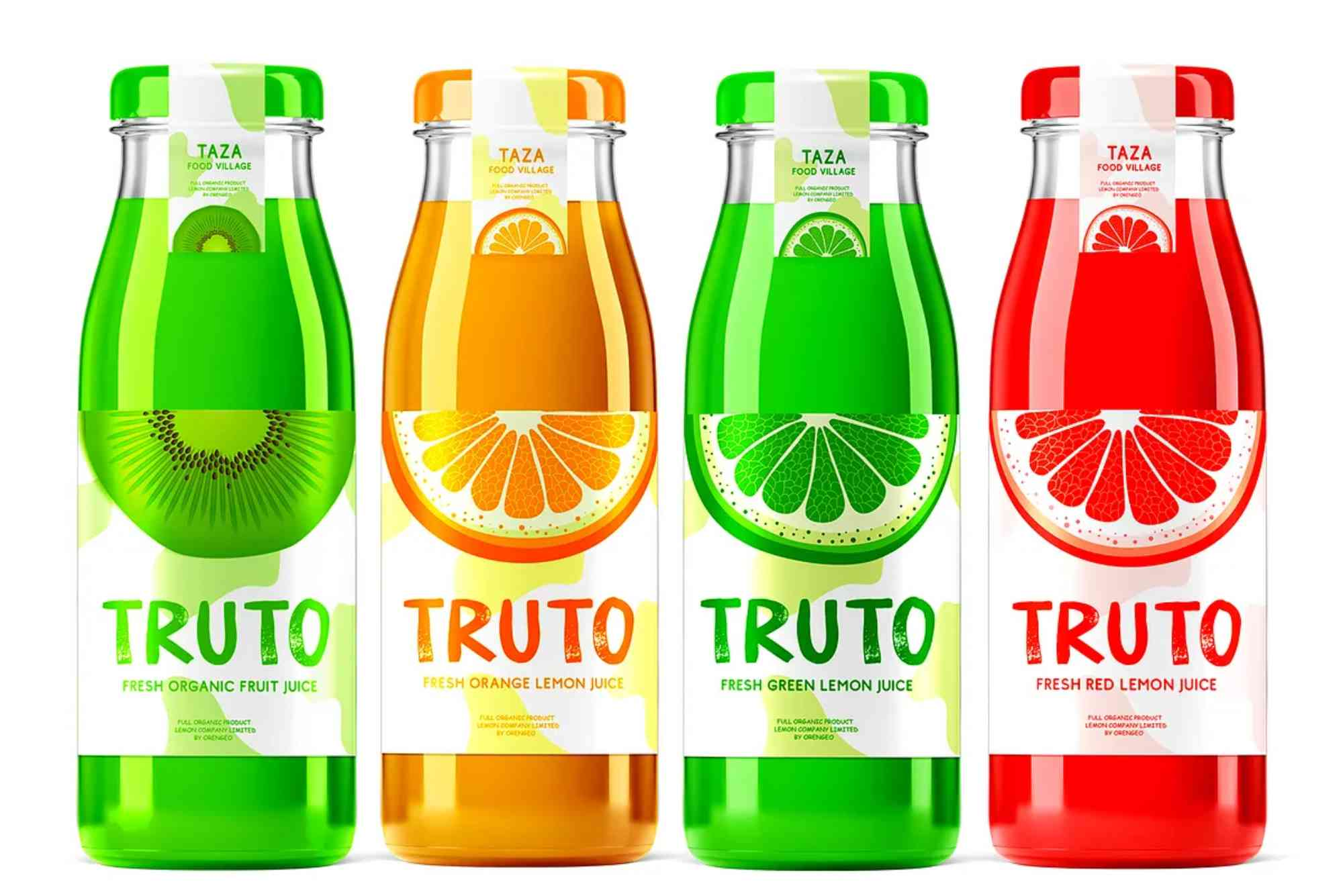 Juice Bottle Label Design