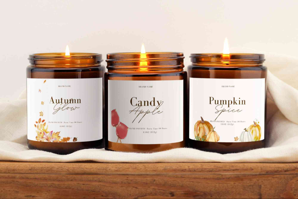 Candle Label Design Template