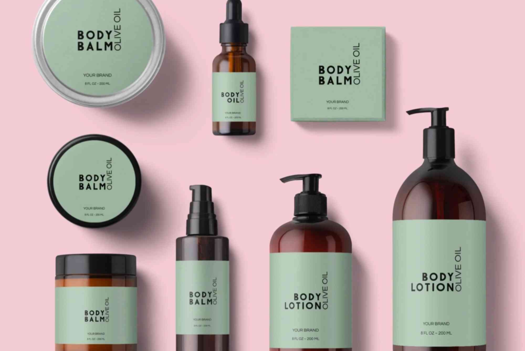 Cosmetic Label Design Template