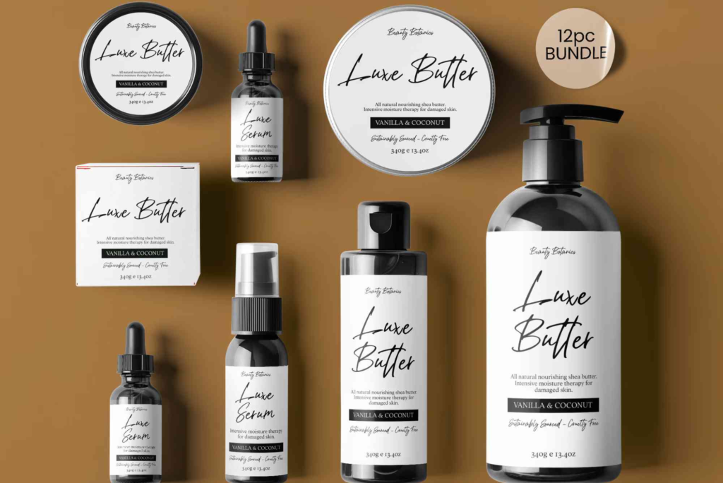 Cosmetic Product Label Design