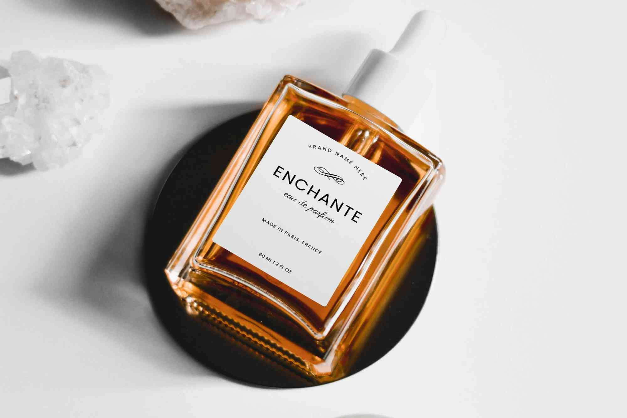 Perfume Bottle Label Design