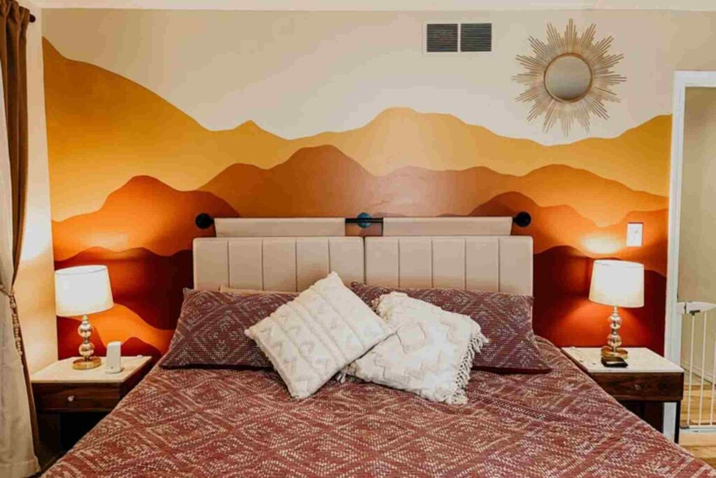 Bedroom Wall Printing Design