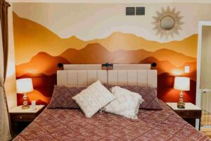 Bedroom Wall Printing Design