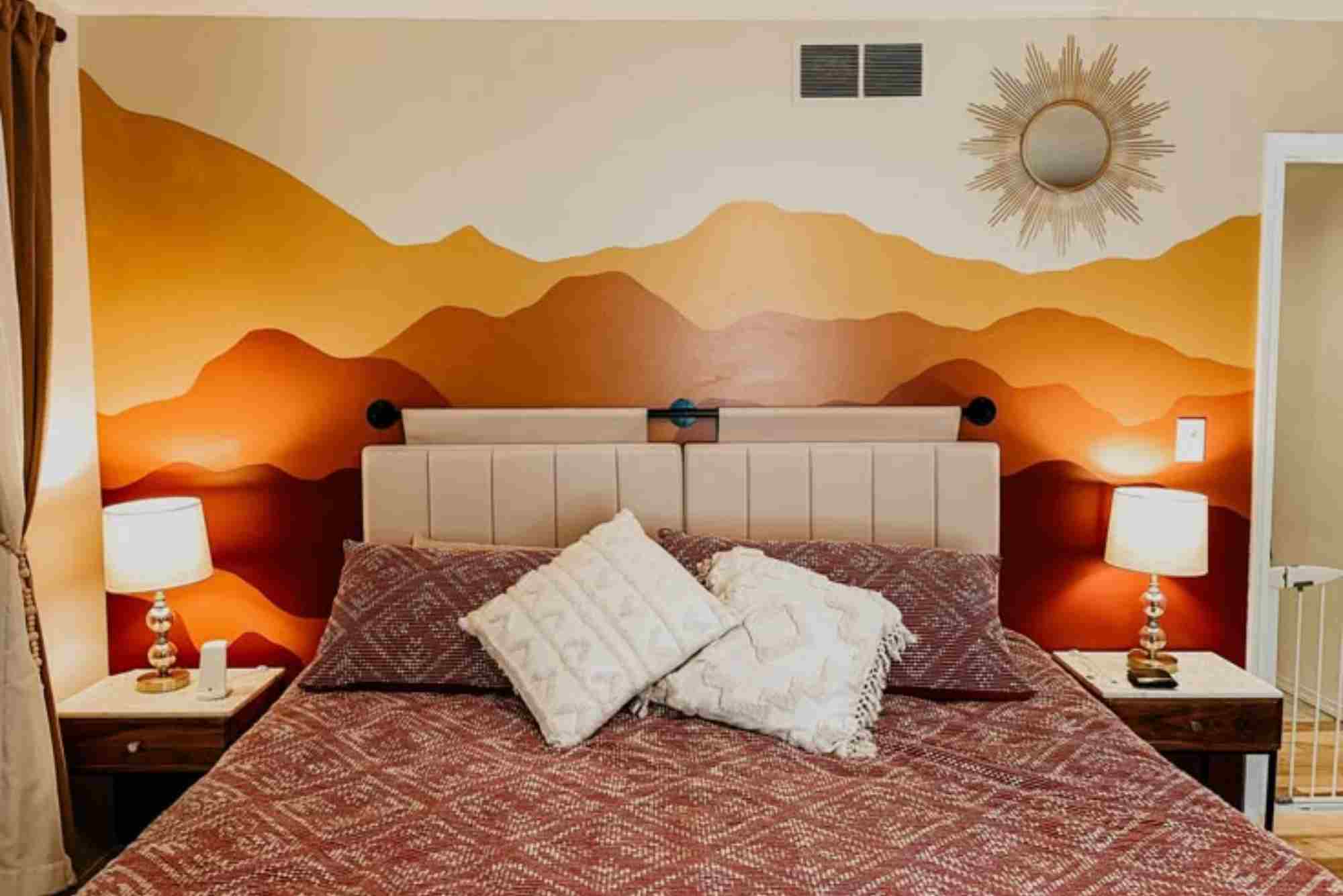 Bedroom Wall Printing Design