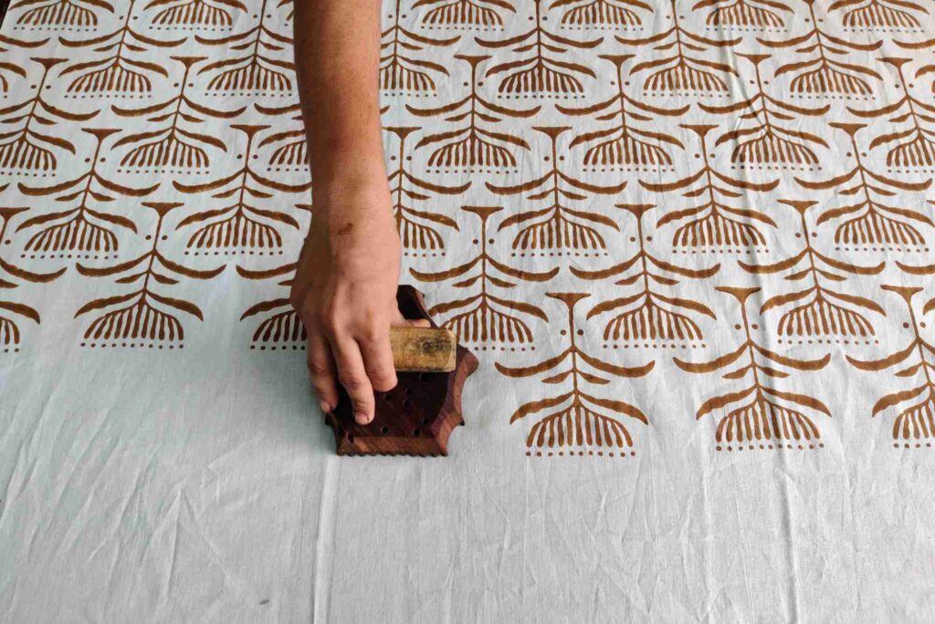 Block Printing Designs On Fabric