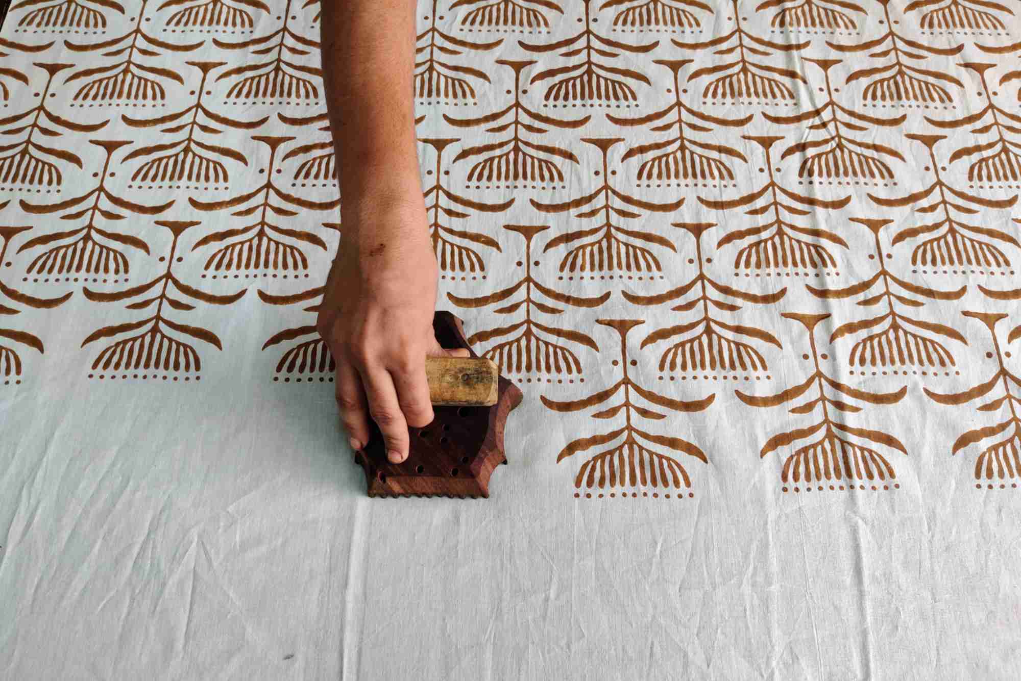 Block Printing Designs On Fabric