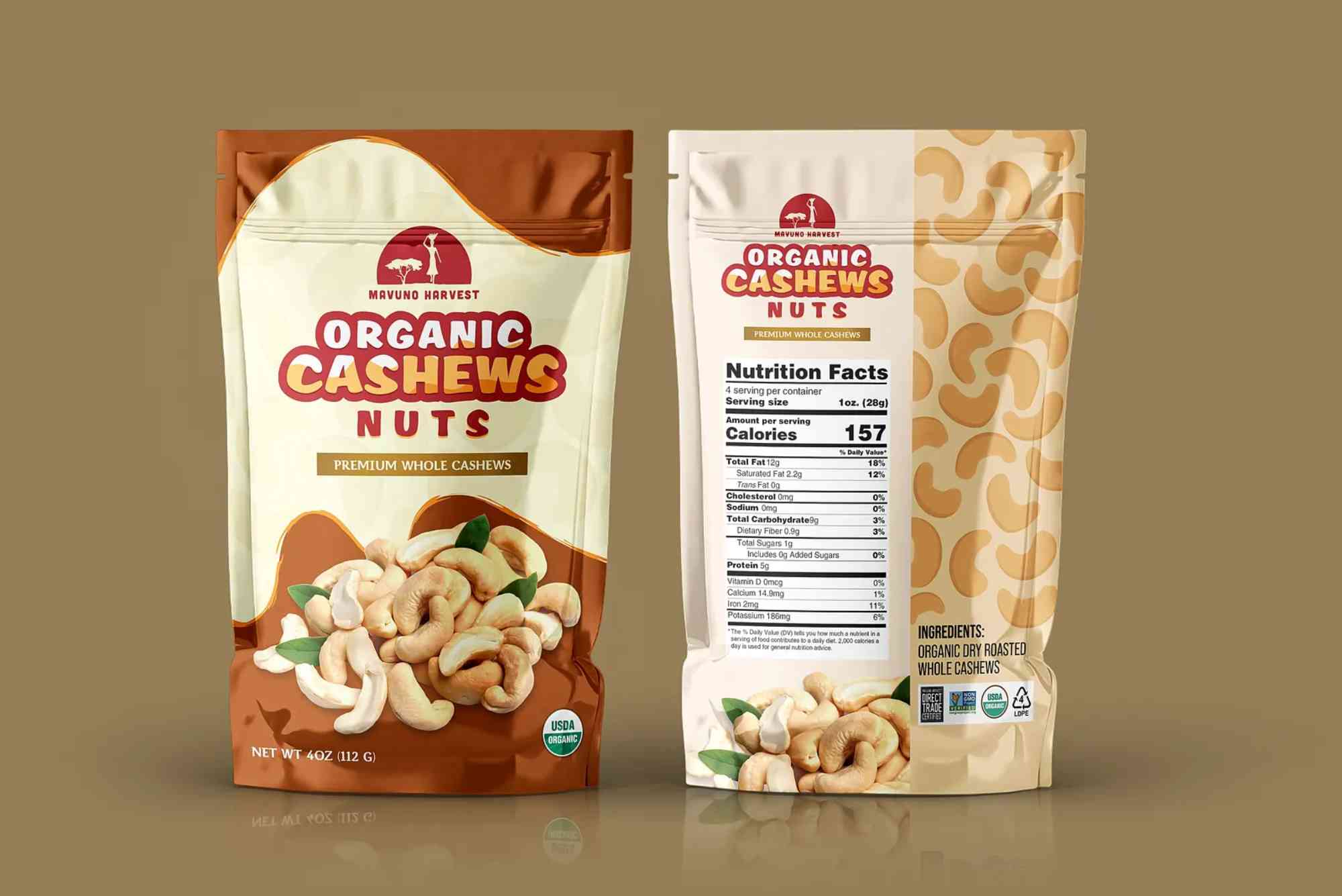 Cashew Nut Packaging Design