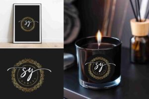 Luxury Candle Label Design