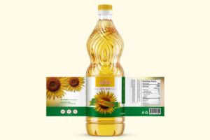 Sunflower Oil Label Design