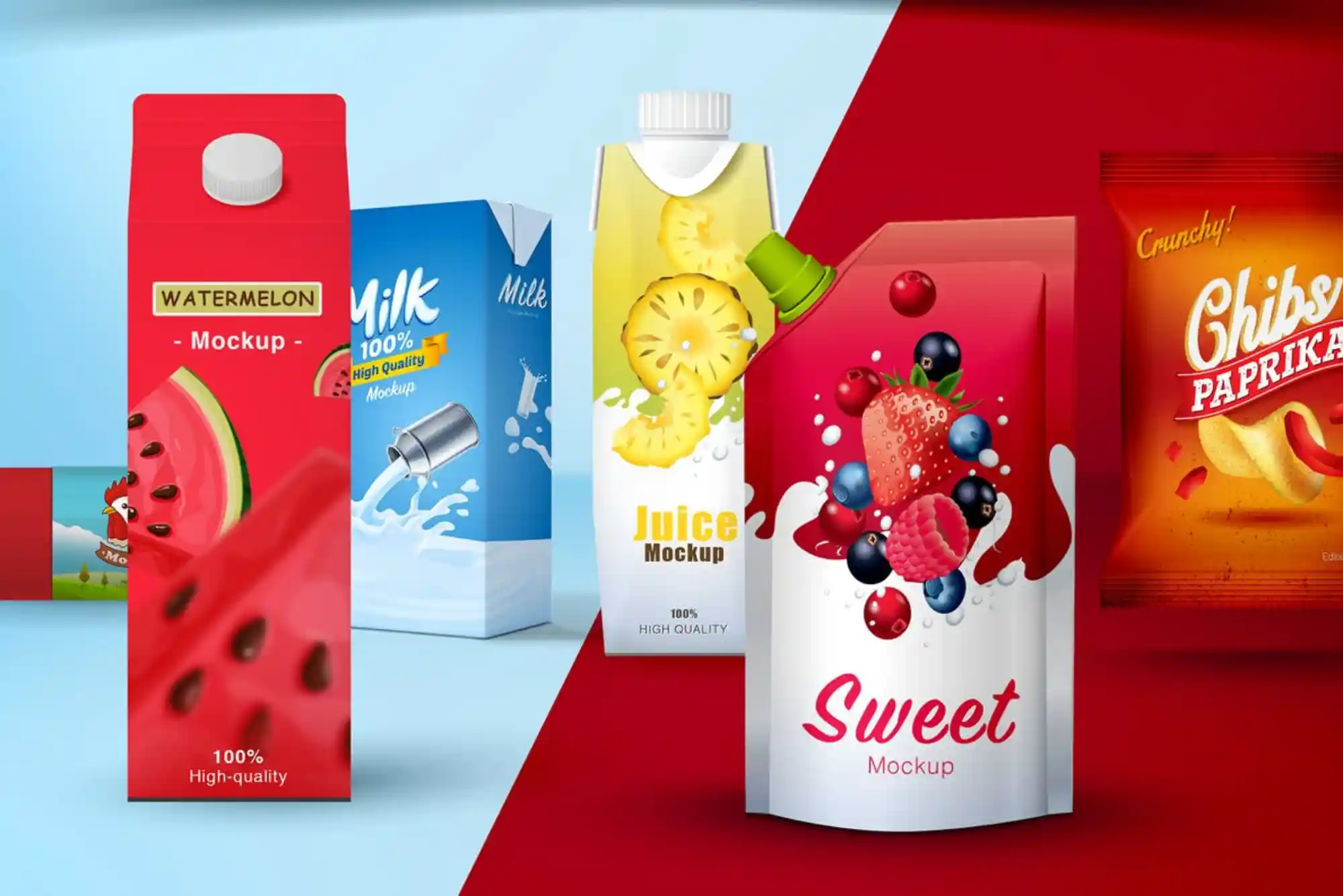 drink packaging design template